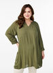 Tunic with 3/4 sleeves and an A-line cut, Green, Model image number 0