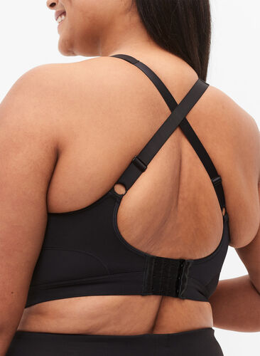 CORE, SUPER HIGH, SPORTS BRA - Sports bra with adjustable shoulder straps, Black, Model image number 2