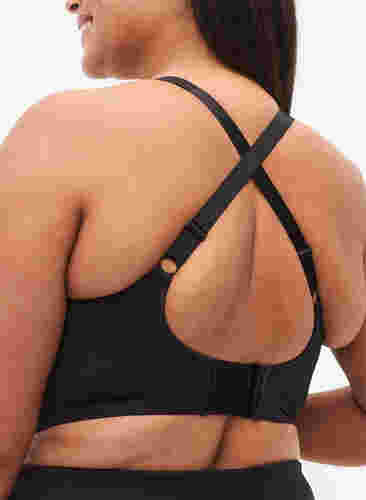 CORE, SUPER HIGH, SPORTS BRA - Sports bra with adjustable shoulder straps, Black, Model image number 2