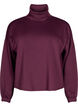Blouse with turtleneck in modal mix, Dark Bordeaux, Packshot image number 0