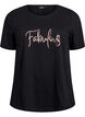 T-shirt with motif, Black, Packshot image number 0