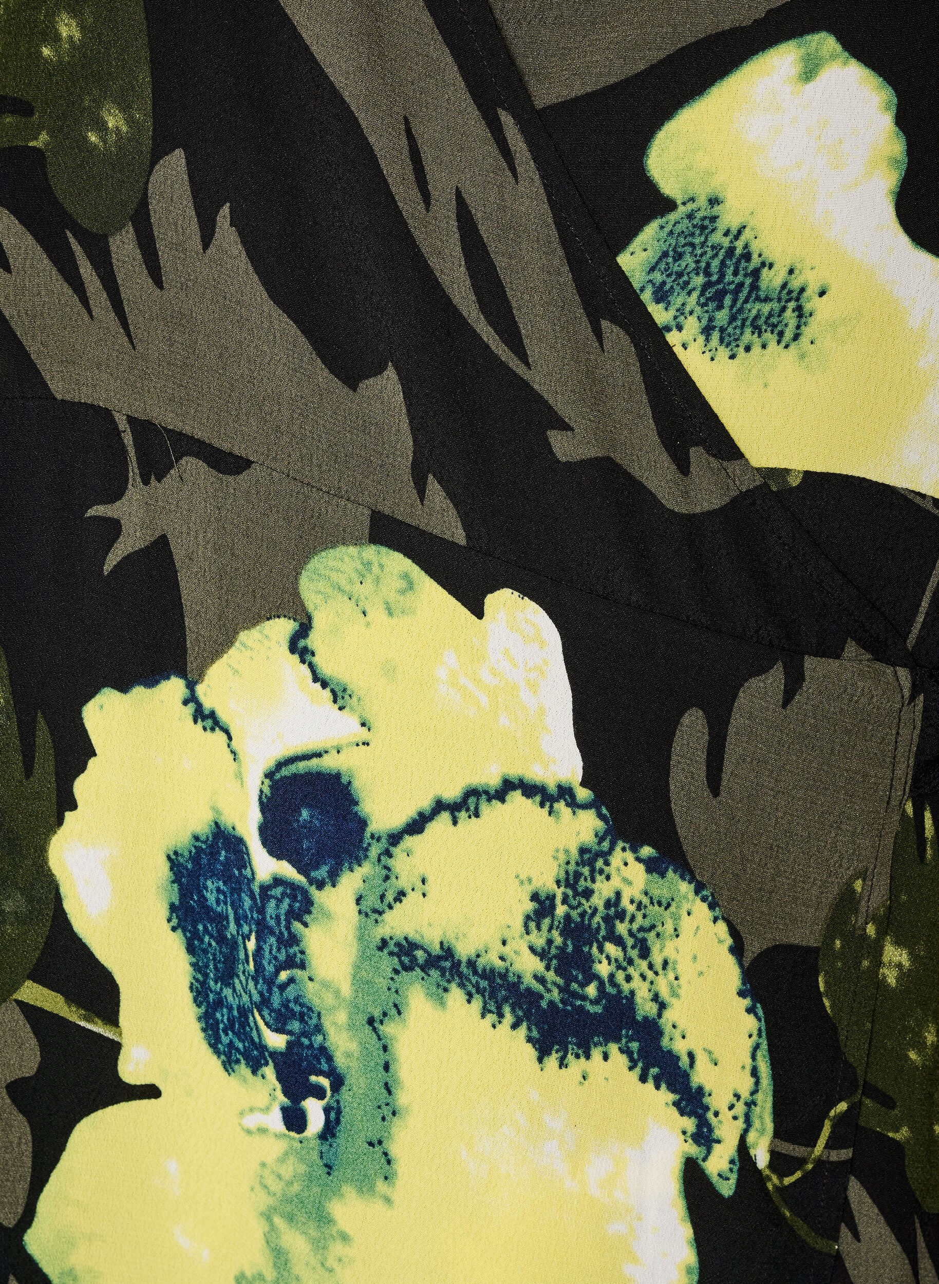 ZizzifashionFloral wrap dress in viscose with a tie belt, Black, Packshot image number 2