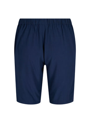 Viscose Bermuda shorts with pockets, Navy Blazer, Packshot image number 1