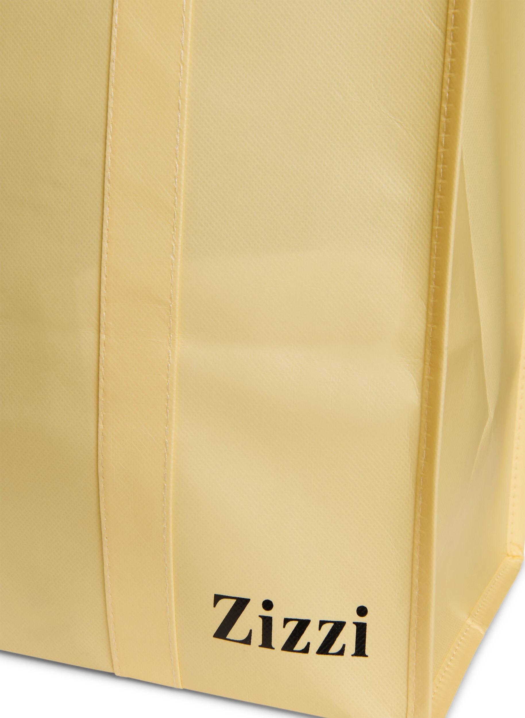 ZizzifashionShopping bag with zipper, Yellow, Packshot image number 2