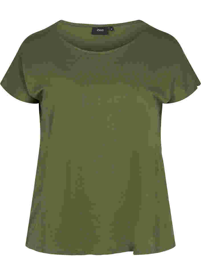 Cotton mix t-shirt, Ivy Green, Packshot image number 0