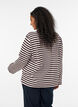 Basic t-shirt with long sleeves, Pink, Model image number 2