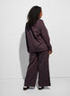 High-waisted sweatpants with wide legs, Brown, Model image number 1