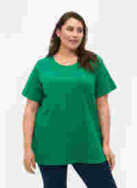 FLASH - T-shirt with round neck, Jolly Green, Model