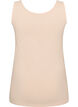 Solid color basic top in cotton, Beige, Packshot image number 1
