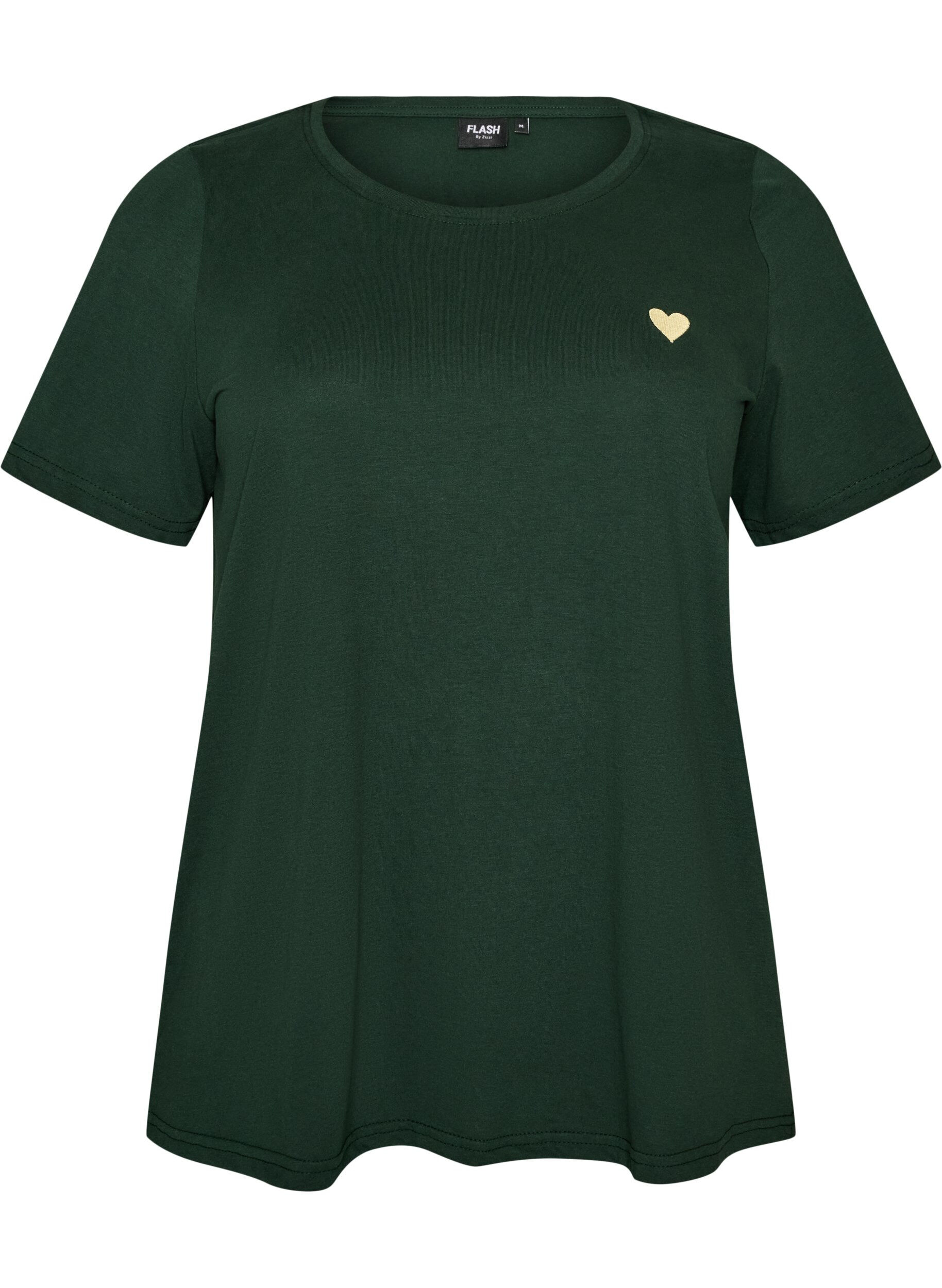 ZizzifashionT-shirt with motif, Green, Packshot image number 0