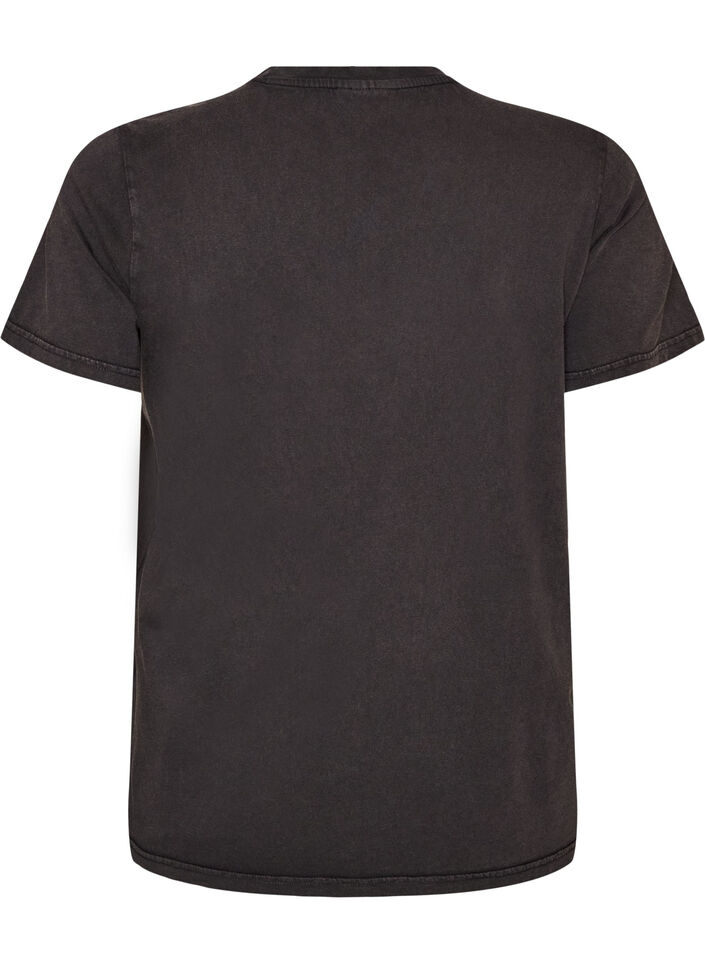 Organic cotton graphic T-shirt, Beige, Packshot image number 1