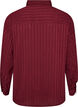 Shirt with textured stripes and glitter threads, Red, Packshot image number 1