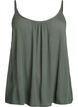 Strap top in viscose, Green, Packshot image number 0