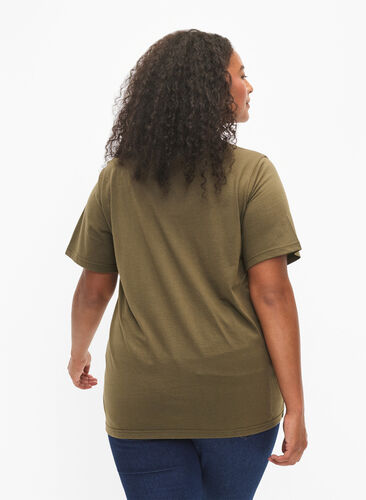 FLASH - T-shirt with motif, Ivy Green, Model image number 1