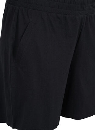 Loose shorts with pockets, Black, Packshot image number 2