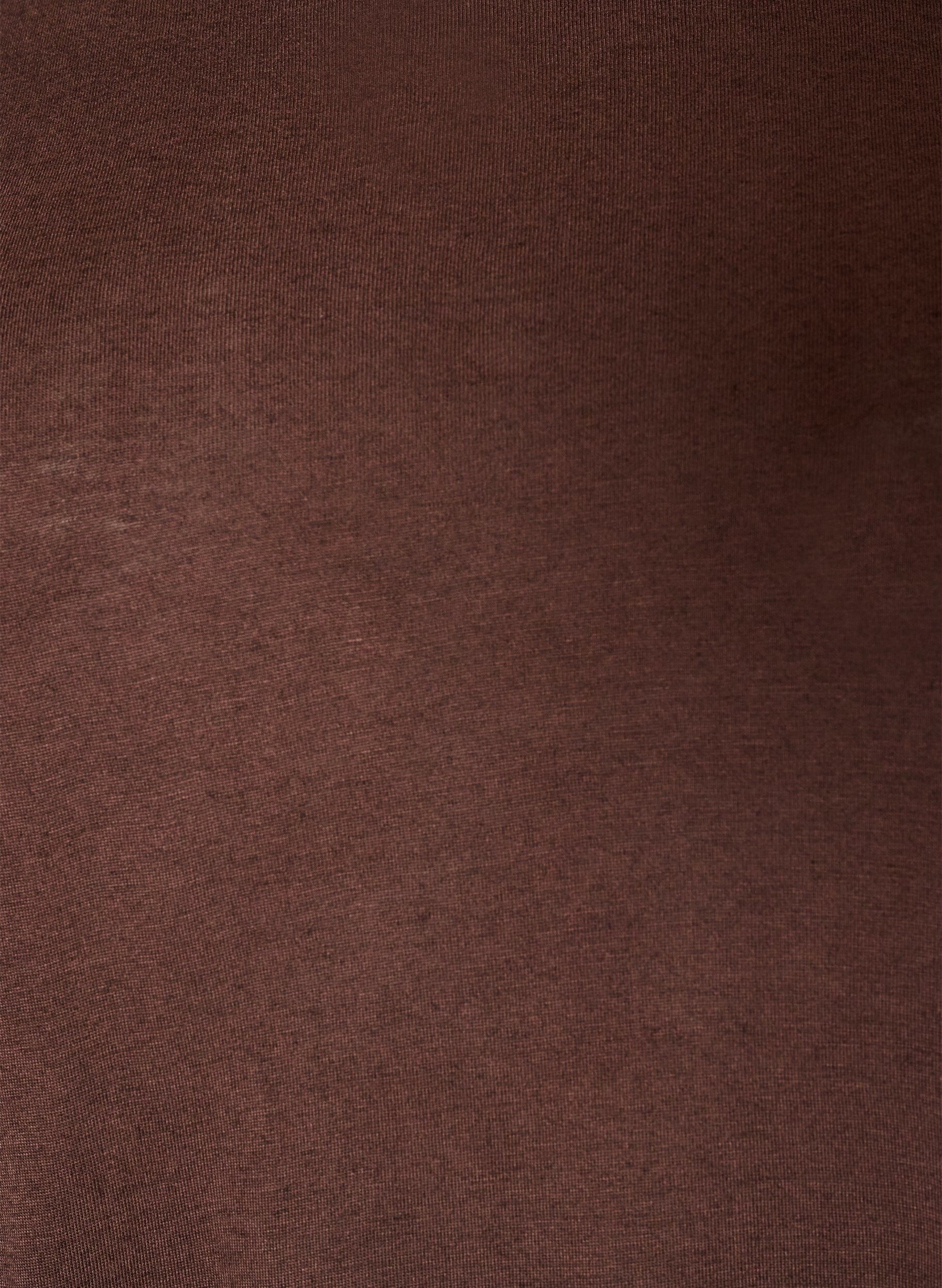 ZizzifashionLoose T-shirt in viscose jersey, Brown, Packshot image number 2