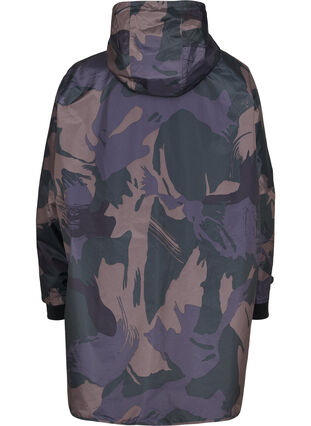 Rain poncho with camouflage print, Camou Print, Packshot image number 1