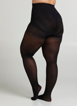 60 denier tights with push up and shaping effect - Black