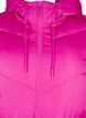 Long puffer coat with hood and pockets, Pink, Packshot image number 2