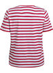Striped T-shirt in organic cotton, Red, Packshot image number 1