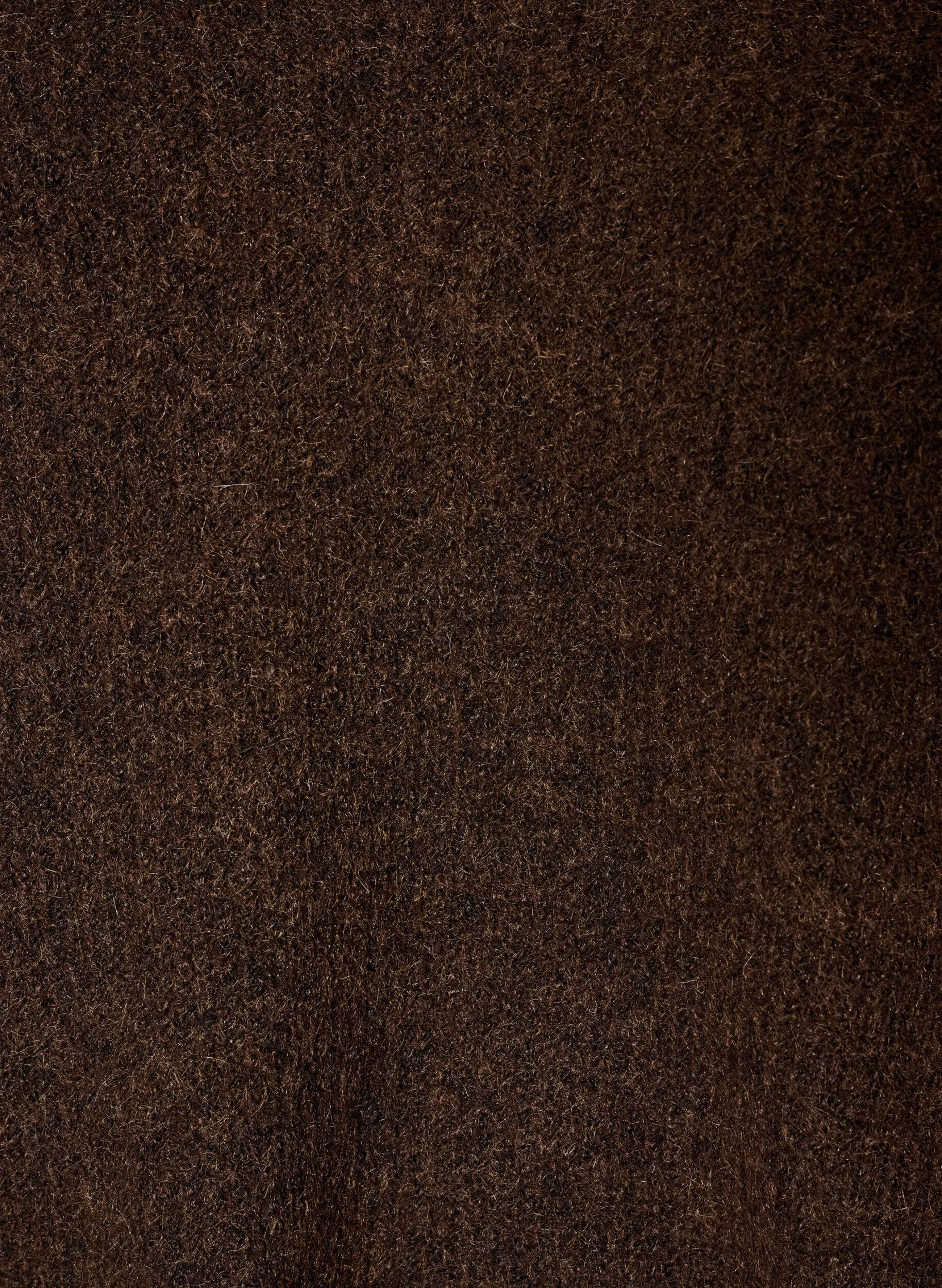 ZizzifashionKnitted blouse with V-neck and raglan sleeves, Brown, Packshot image number 2