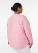 Lightweight quilted jacket with floral print, Rose, Model image number 2