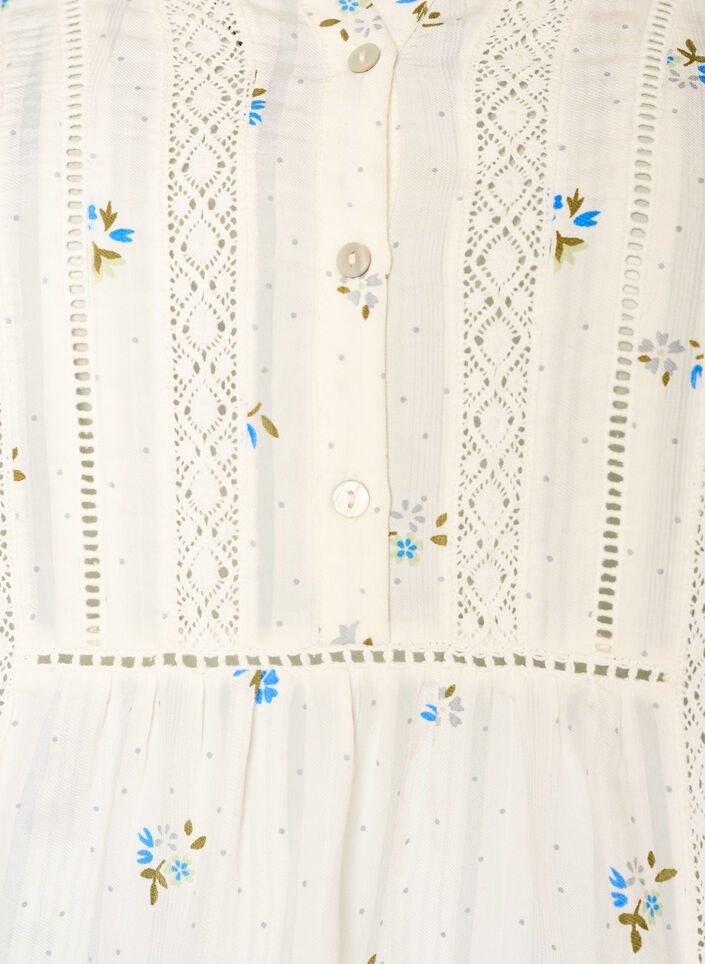 Blouse with print and 1/2 sleeves, Vanilla, Packshot image number 2