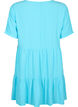Single colored viscose tunic with short sleeves, Bachelor Button, Packshot image number 1