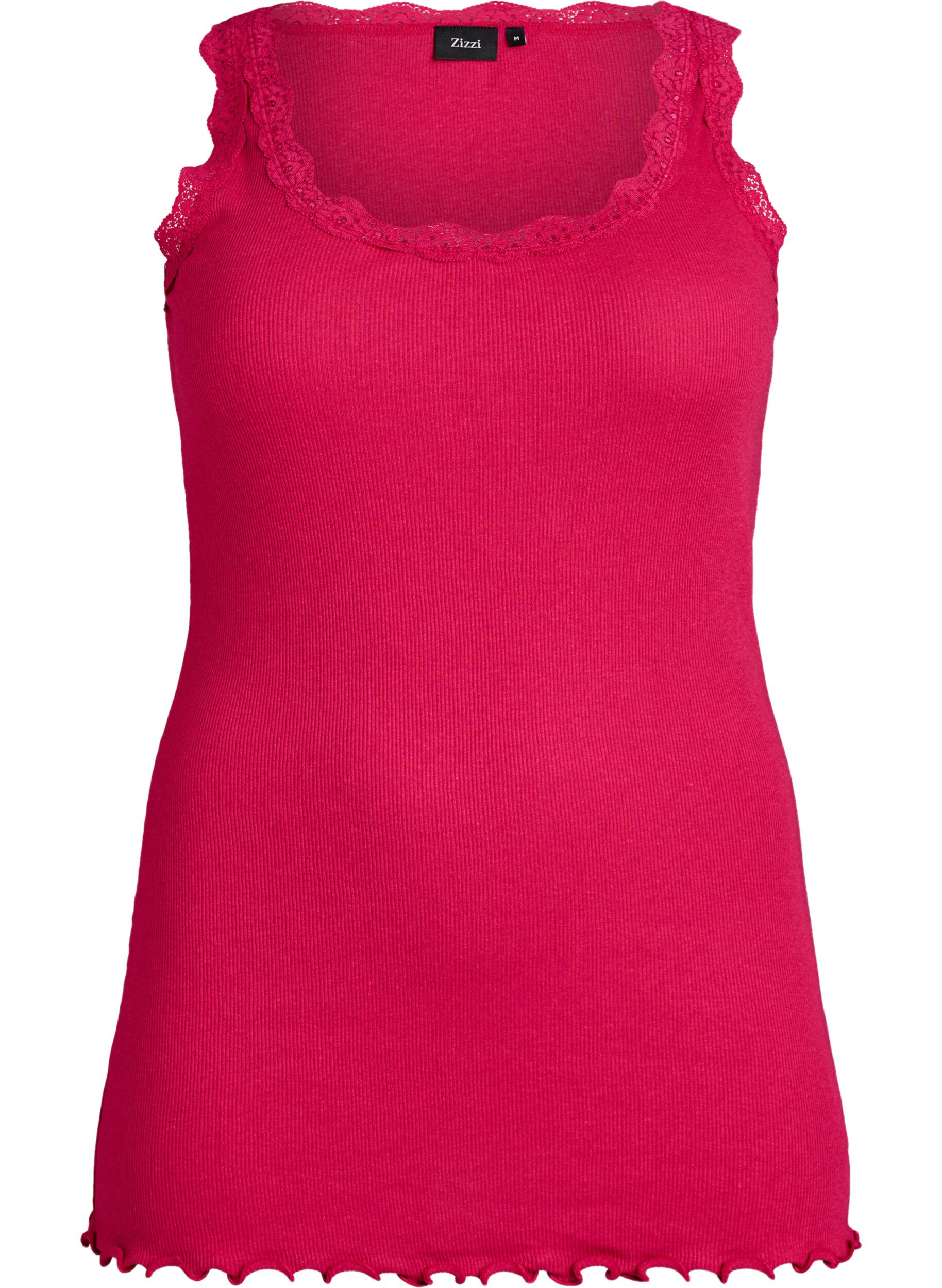 Top with lace trim