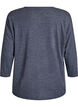 Jersey blouse with 3/4 sleeves, Dark Grey, Packshot image number 1