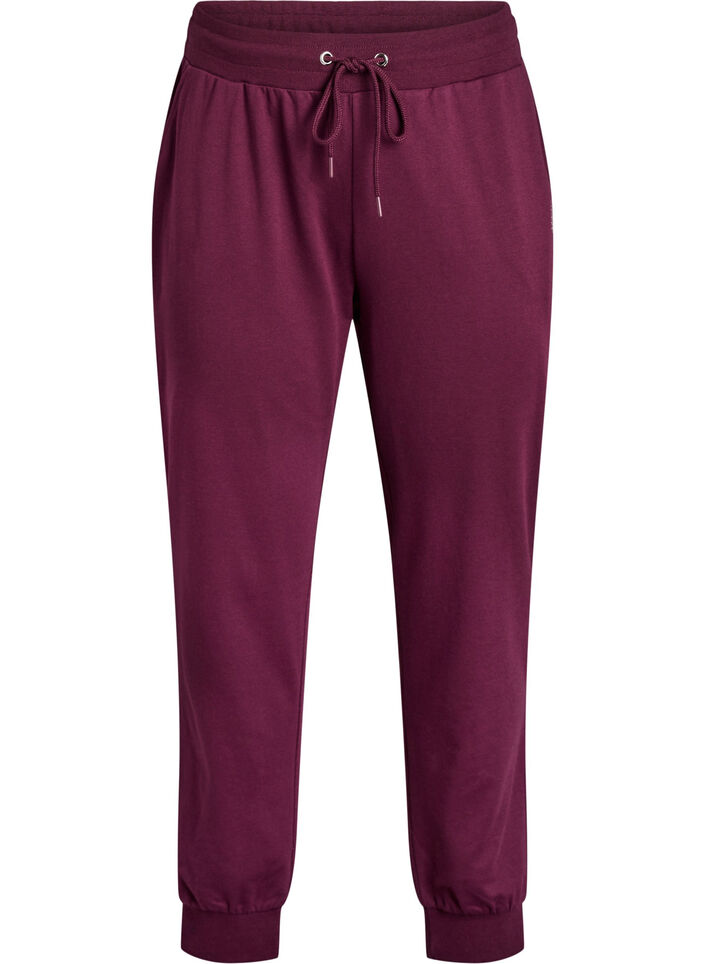 Loose tracksuit trousers with pockets, Red, Packshot image number 0
