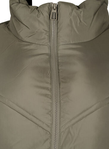 Long puffer winter jacket, Bungee Cord , Packshot image number 2