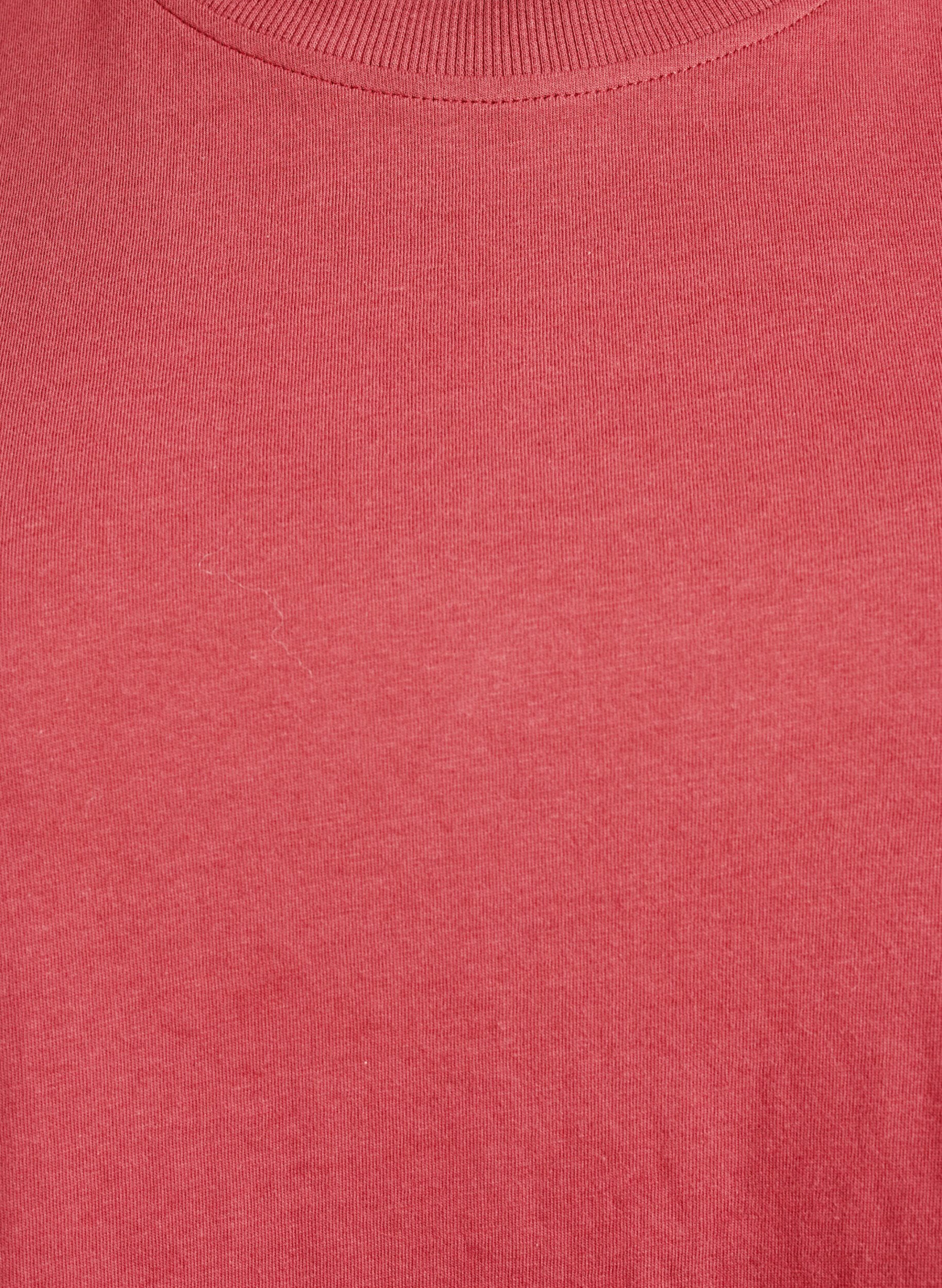 ZizzifashionBasic cotton T-shirt with round neck, Red, Packshot image number 2