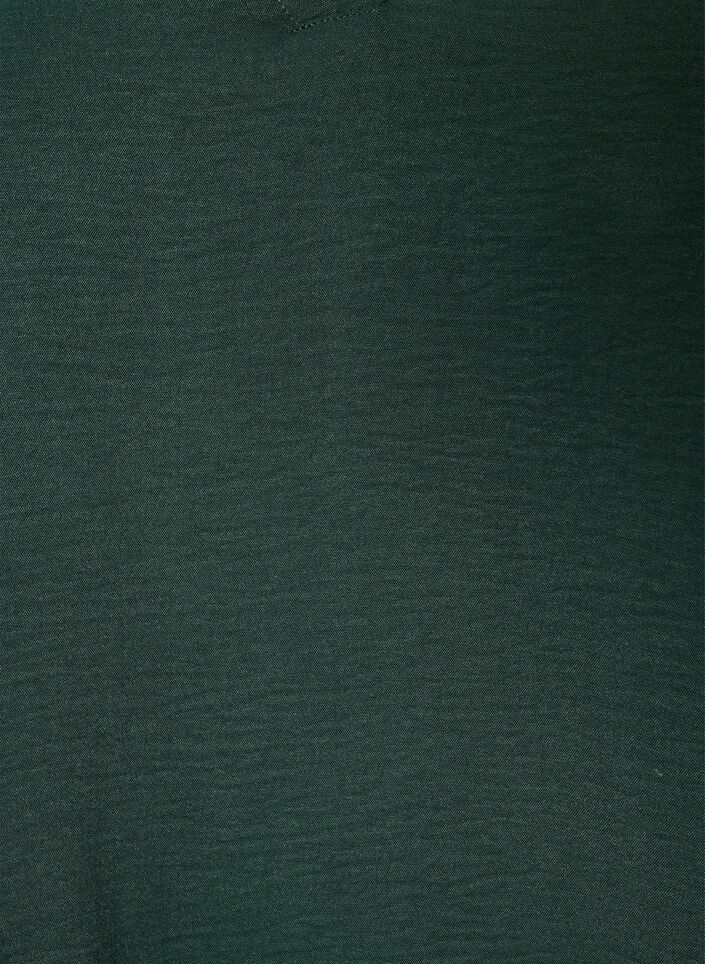Balloon silhouette blouse with V-neck, Green, Packshot image number 2