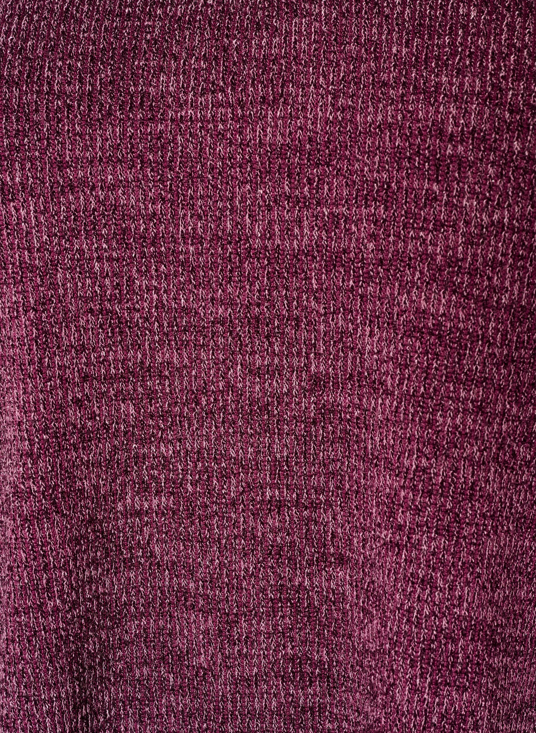 ZizzifashionJersey blouse with a V-neck and long sleeves, Dark Bordeaux, Packshot image number 2