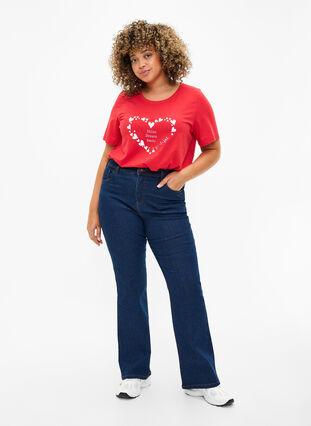 FLASH - T-shirt with motif, High Risk Red Heart, Model image number 2
