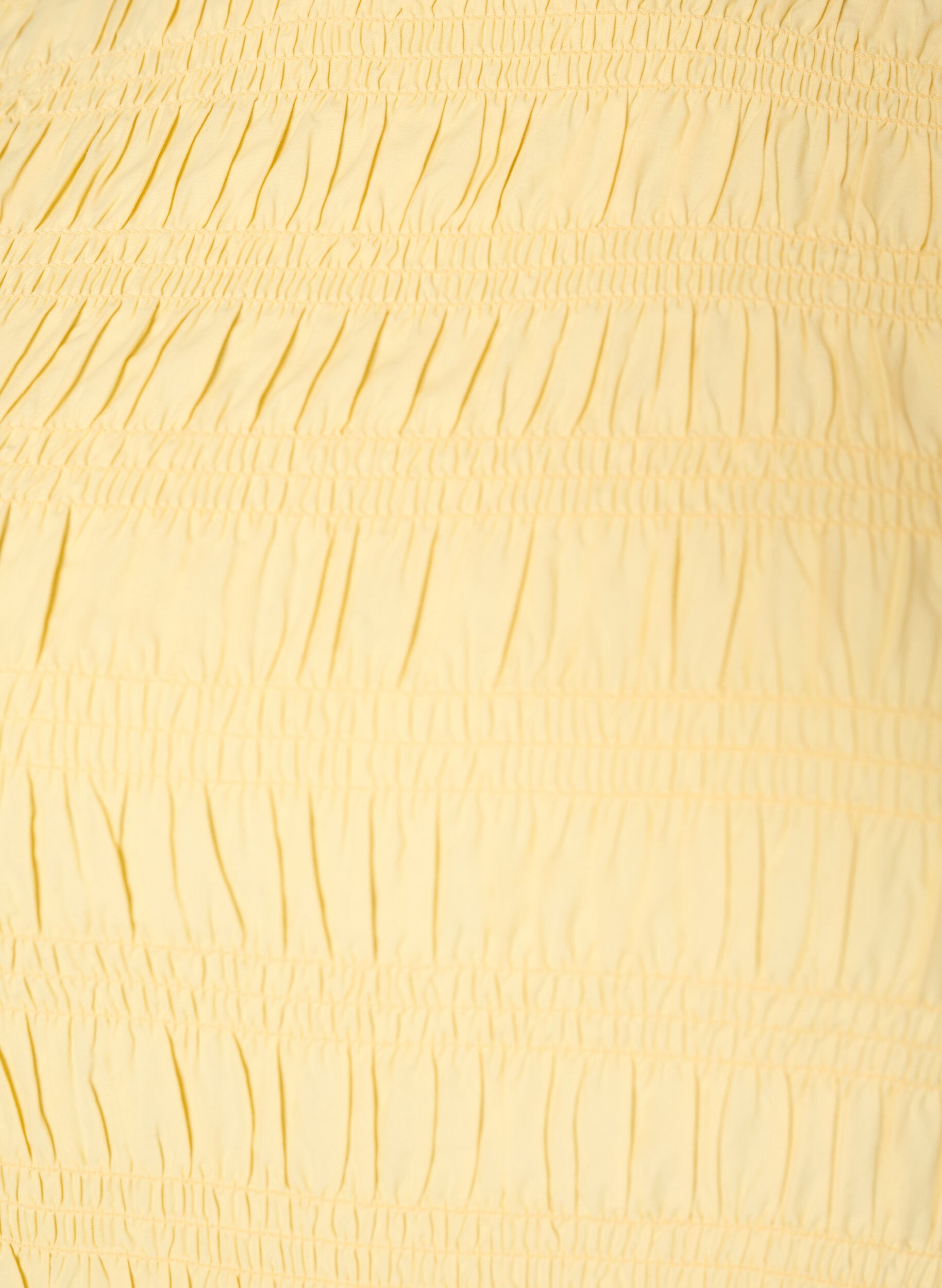 ZizzifashionSmock top with boat neck and peplum hem, Yellow, Packshot image number 2