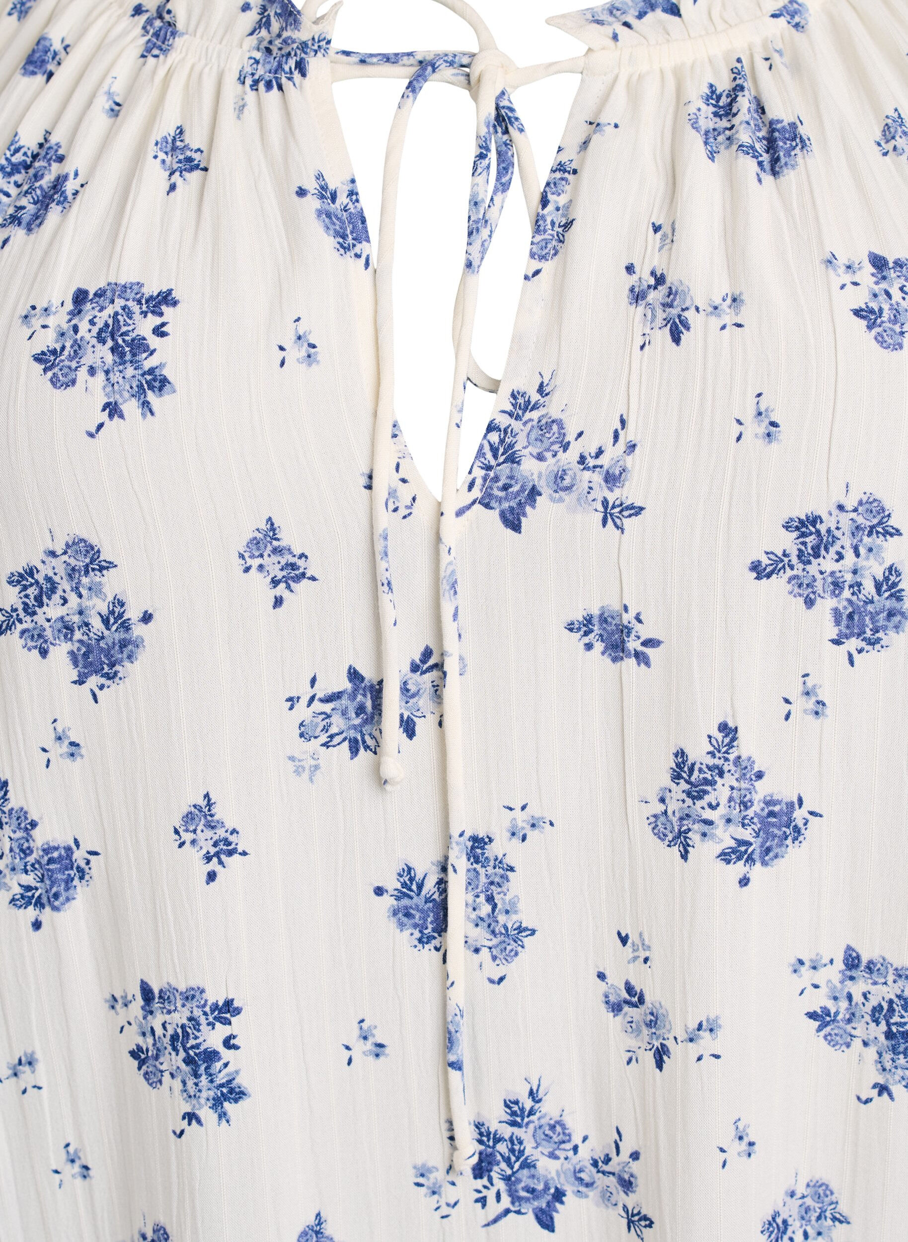 ZizzifashionFloral viscose blouse with half-length sleeves, White, Packshot image number 2