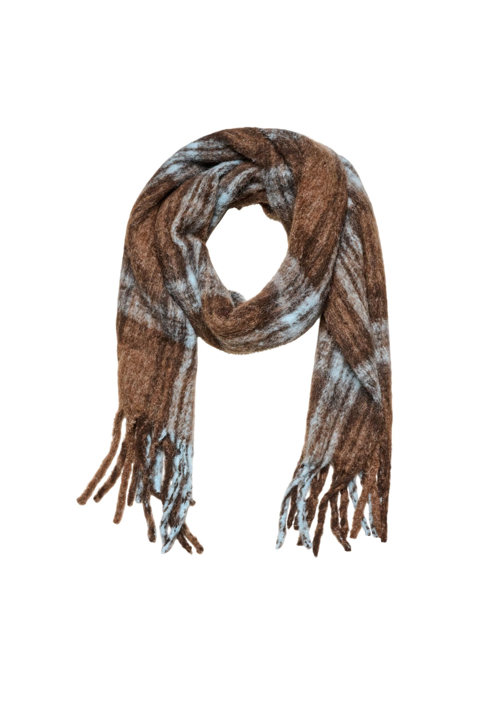 Soft scarf with fringes