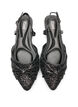 Sparkly slingback with bow detail, Black, Packshot image number 2