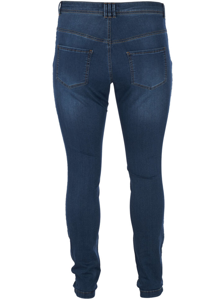 Extra slim fit Amy jeans with a high waist, Blue, Packshot image number 1