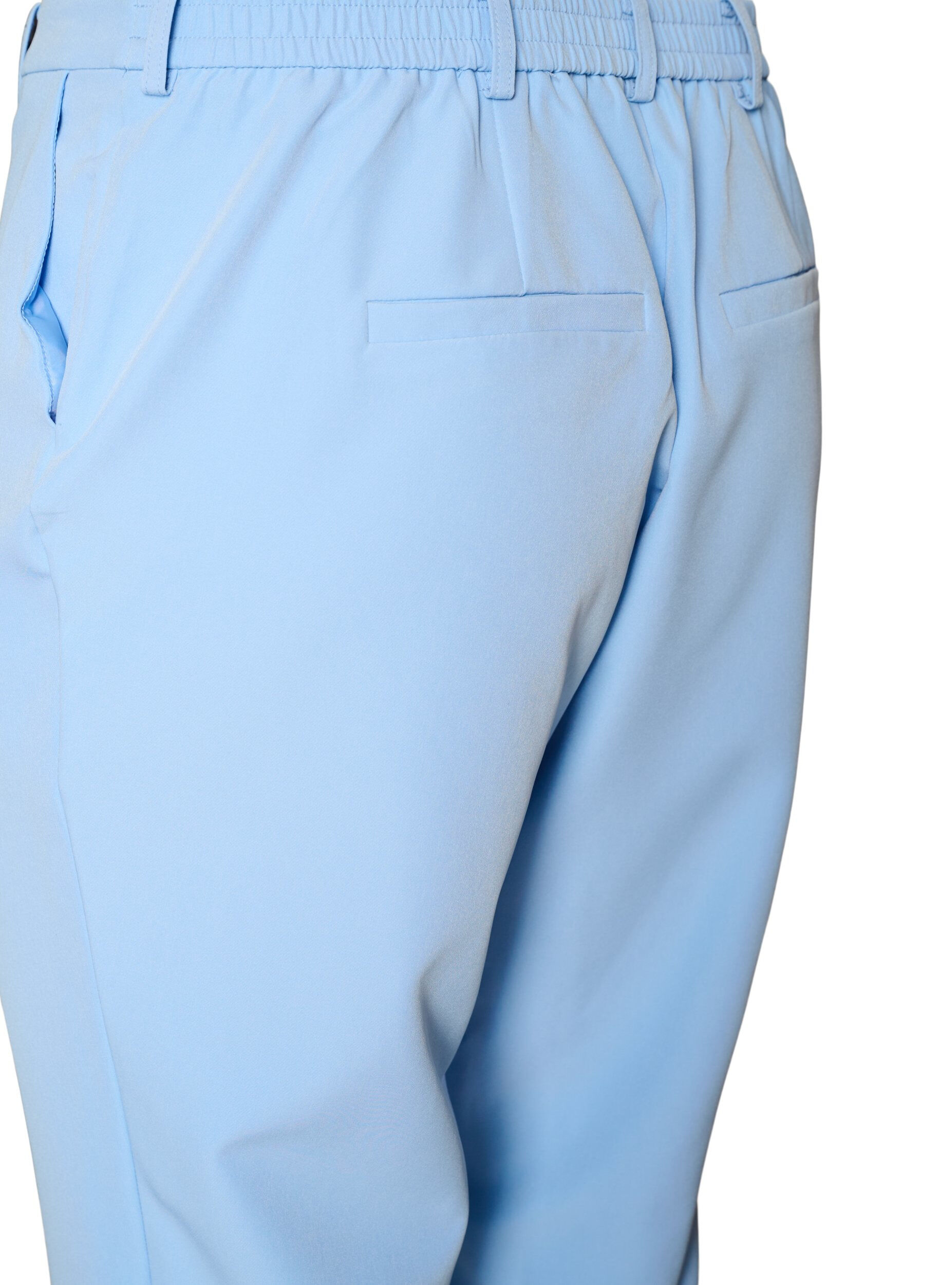 ZizzifashionTrousers with pockets and straight legs, Light Blue, Packshot image number 3