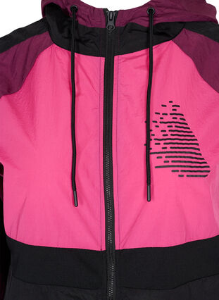Sports jacket with colour block, Black Comb, Packshot image number 2