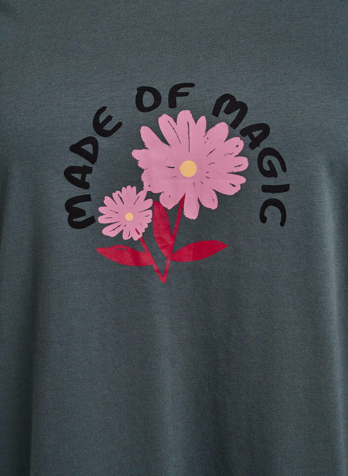 FLASH - T-shirt with print, Green, Packshot image number 2