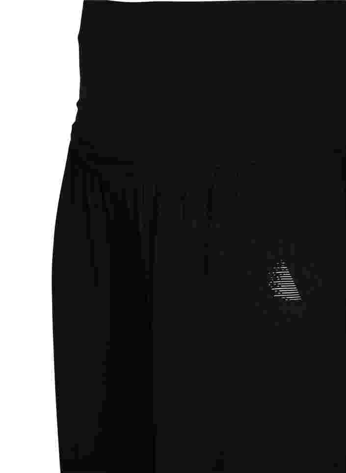 Loose jogging bottoms in viscose, Black, Packshot image number 2