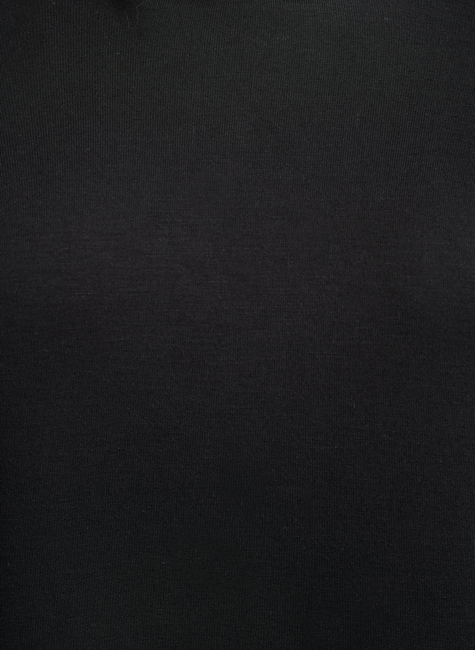 Zizzifashion Short hoodie dress with a kangaroo pocket, Black, Packshot image number 2