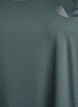 Solid coloured training top with a round neck, Green, Packshot image number 2
