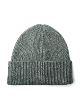 Knitted beanie with wool, Balsam Green, Packshot image number 1