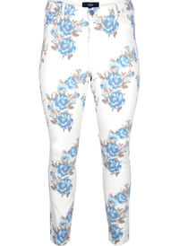 Super slim Amy jeans with a floral print