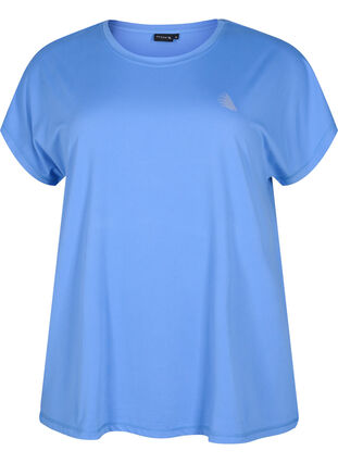 Short-sleeved workout t-shirt, Granada Sky, Packshot image number 0